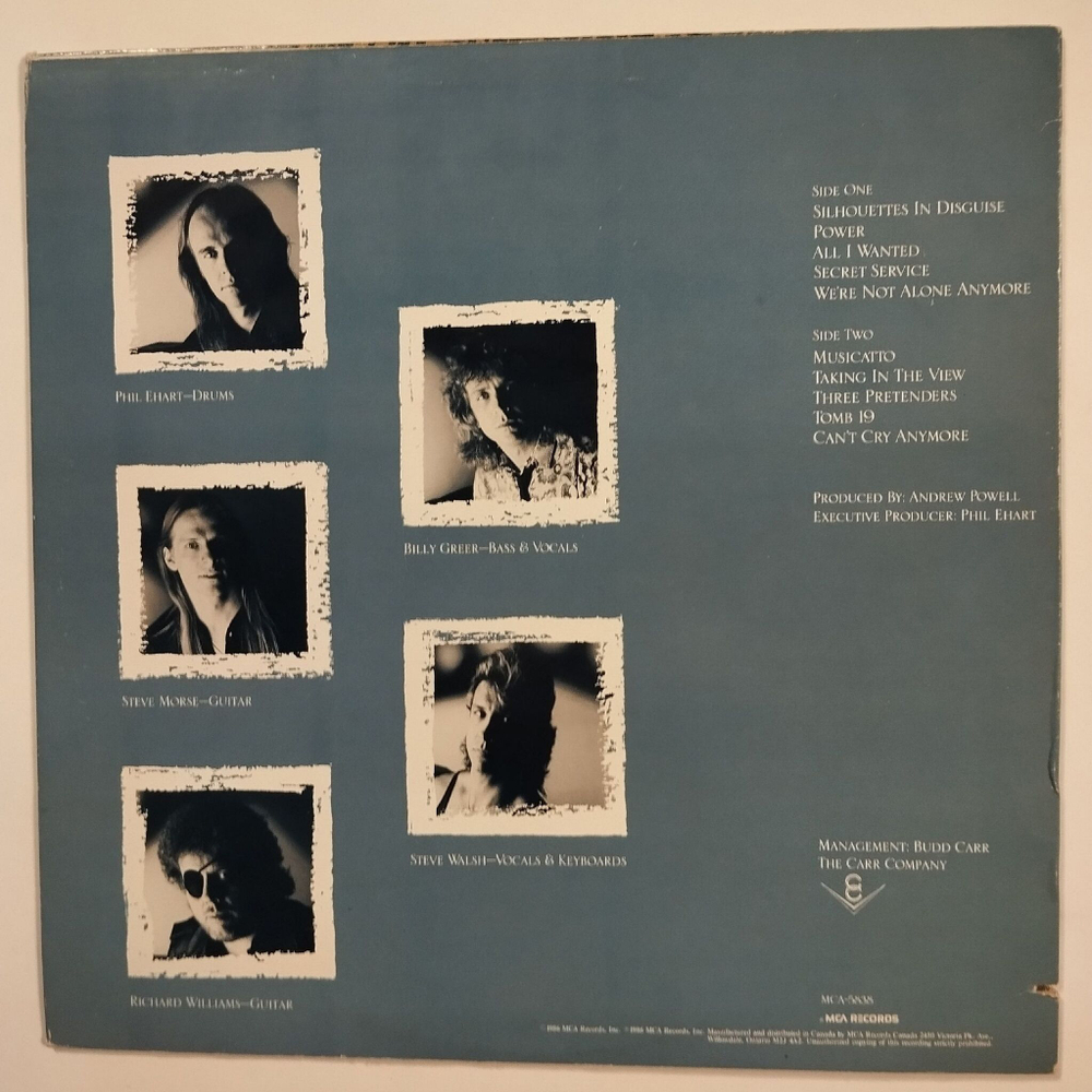 Винтажная виниловая пластинка LP Kansas Power (Canada 1986)