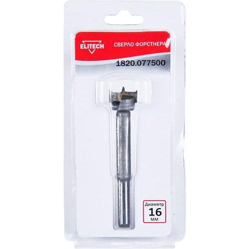 Сверло Форстнера ELITECH 16мм   1820.077500