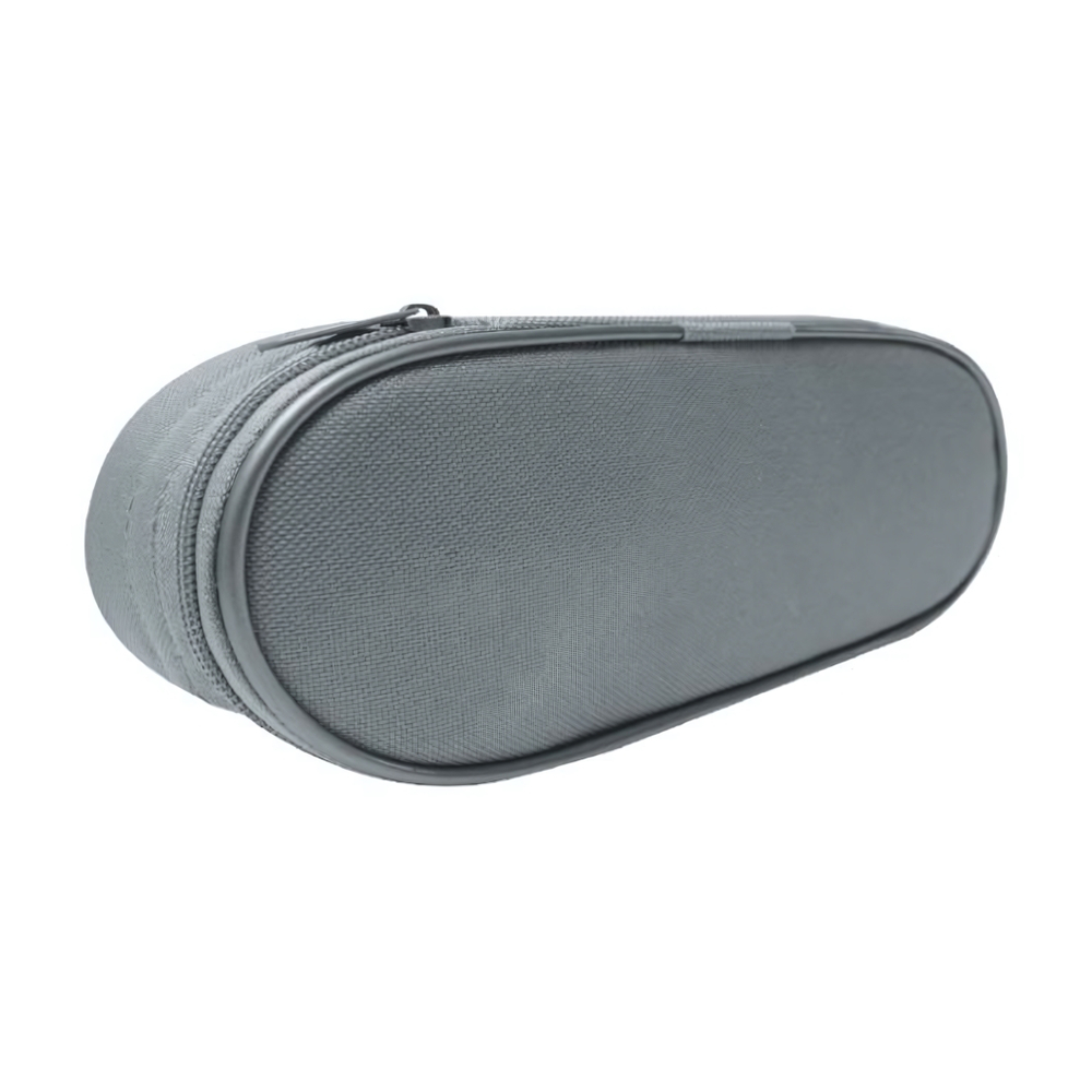 Пенал-косметичка объемный, жесткий, ткань 210/85/50 Серый (Пчёлка)