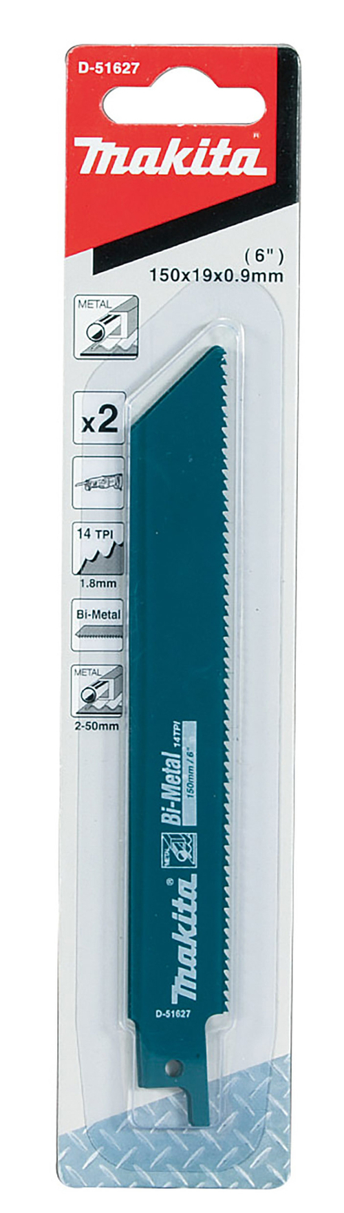 Сабельная пилка для металла 152x0,9x14TPI Makita D-51627