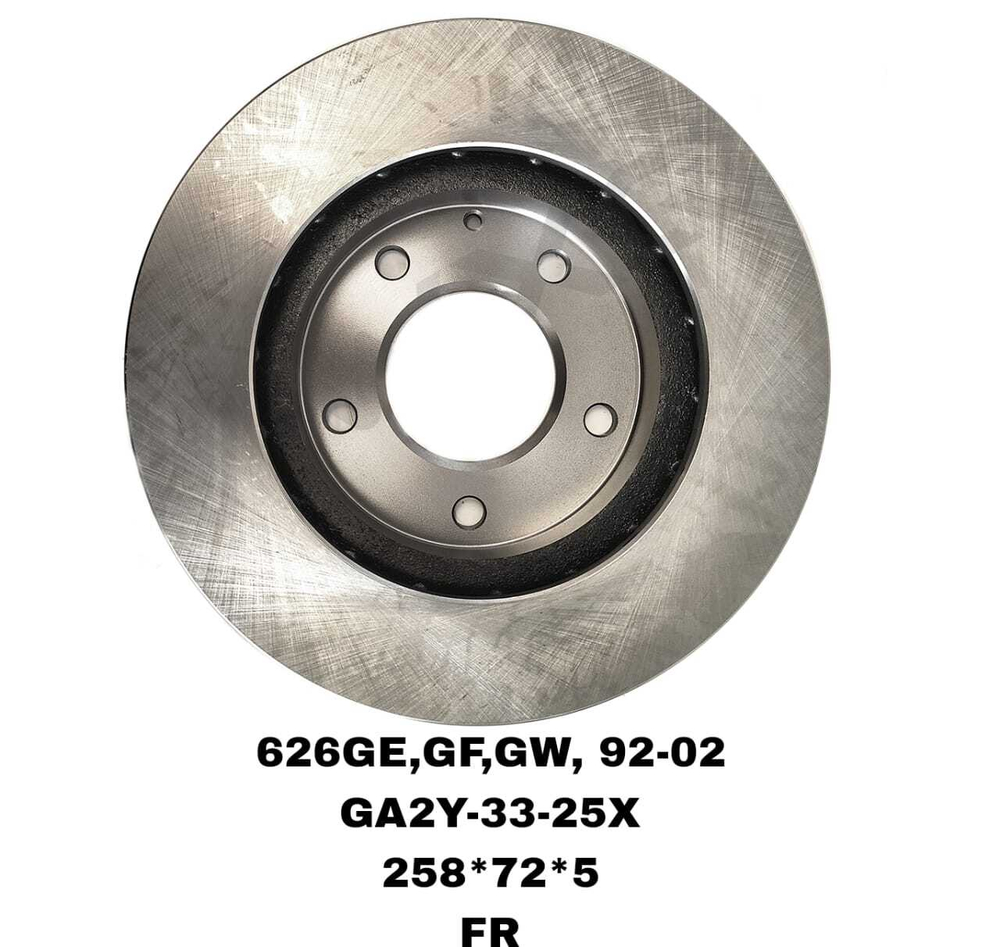 ТОРМОЗНЫЕ ДИСКИ 626GE,GF,GW 1992-2002 MX-6,XEDOS-6,PREMASY CP\FR