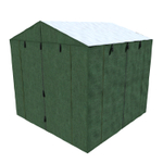 Палатка сварщика МногоТентов домик 4х4 м. (Стены брезент ОП/крыша ткань ПВХ).