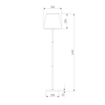 Напольный светильник 01156/1 латунь