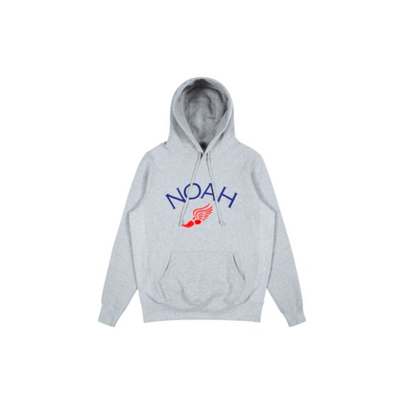 NOAH Winged Foot Embroidered Hoodie Logo