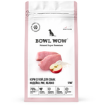Bowl wow корм сухой для взрослых собак средних пород: индейка, рис, яблоко