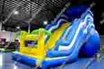 Большой надувной батут-горка "Волна - 2", 16*7*11 м