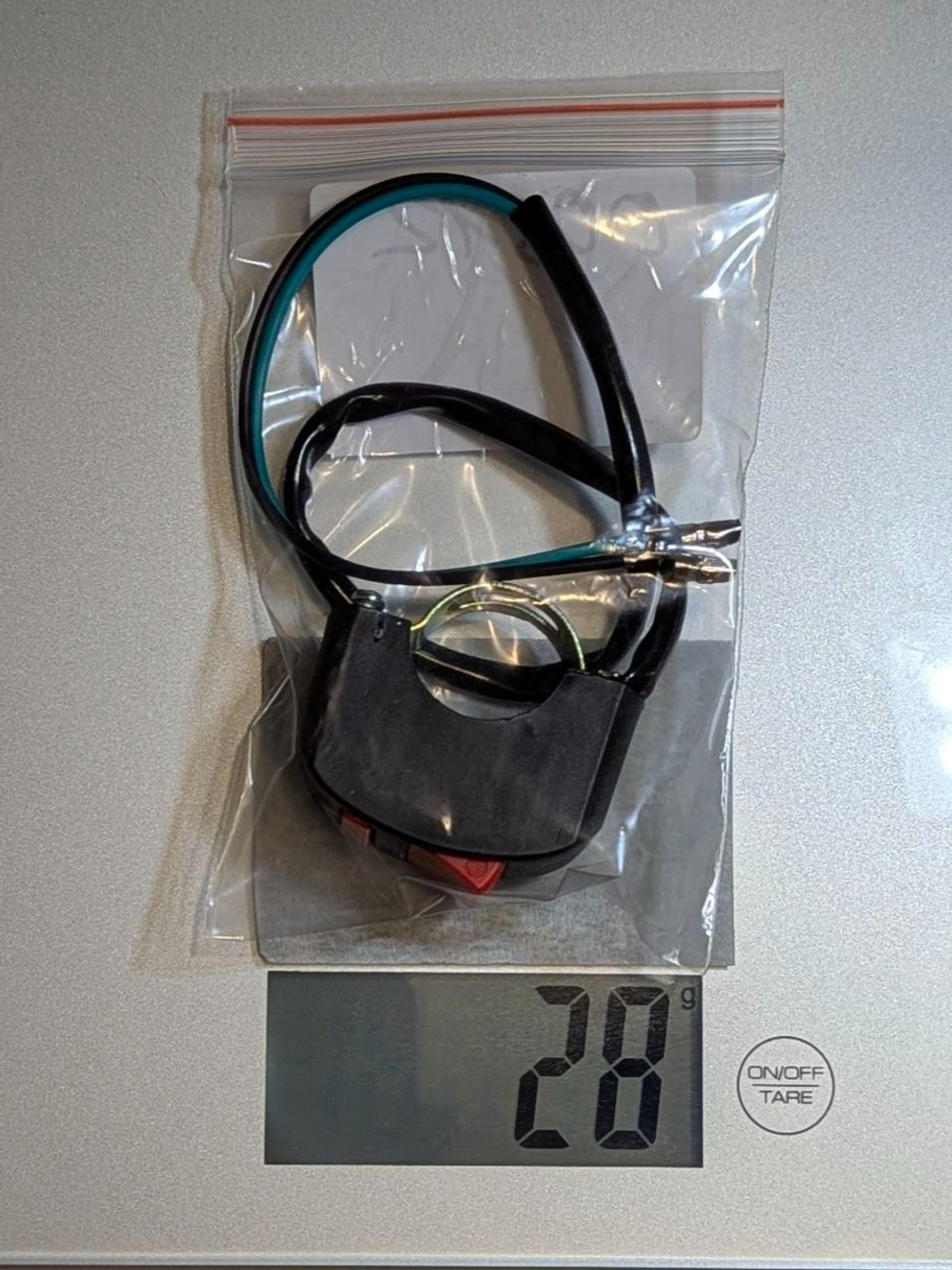 Пульт копка 2 положения красный на руль мотоцикла питбайк, эндуро