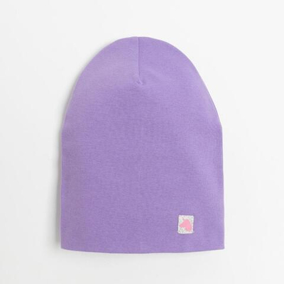 Шапка д/ девочки, двухслойная,цвет сиреневый, р. 50-54. 7691736