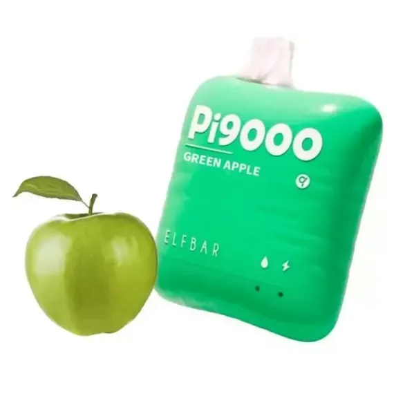 Elf Bar-Green Apple 9000 (5%)