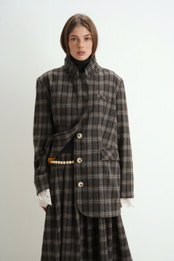 Пиджак Zoe, коричневая клетка