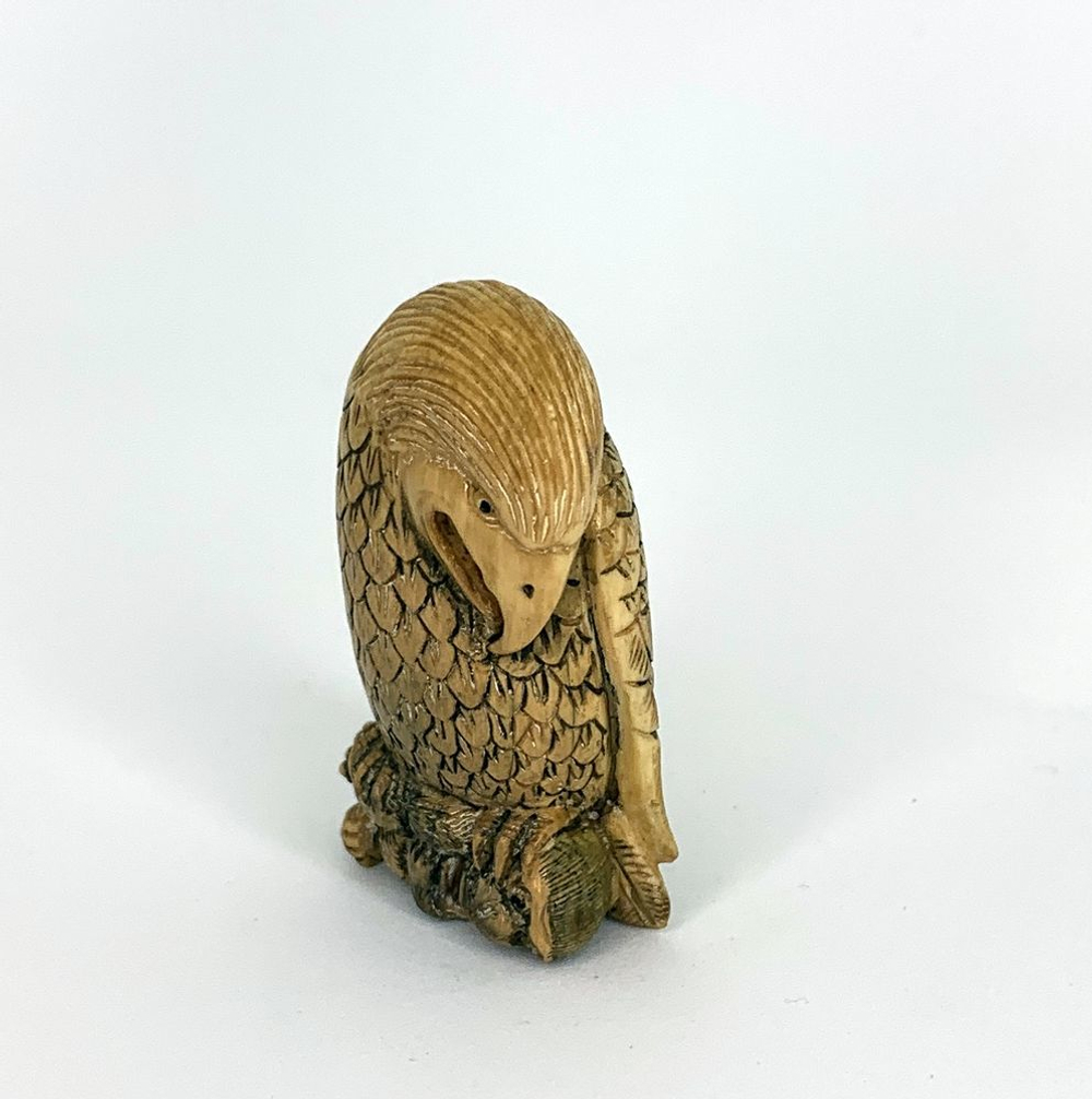 Нэцкэ Орел с обезьянкой (мамонт)