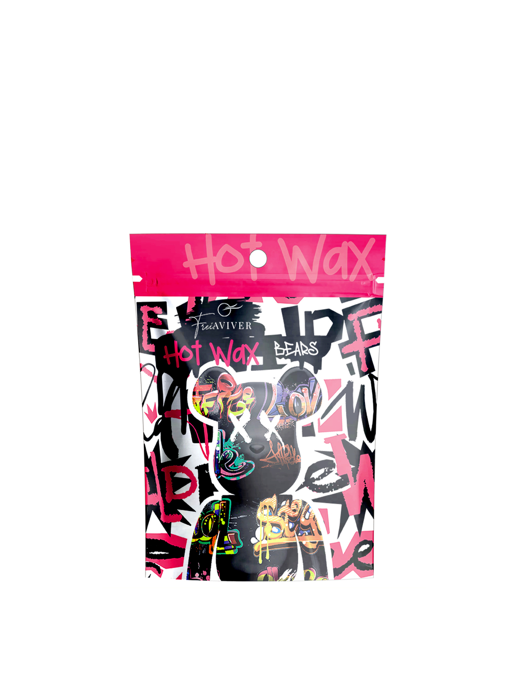 FreiAVIVER Воск для депиляции бровей и лица Hot Wax "Bears" розовый, 100гр