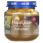 Happy Family Organics, Happy Baby®, груши и чернослив, для детей от 6 месяцев, 113 г (4 унции)
