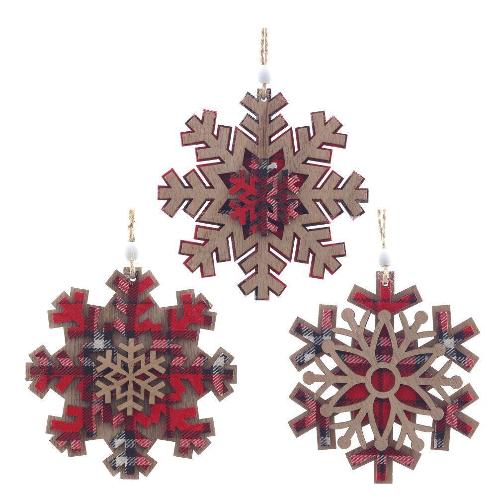 GAEM Украшение новогоднее "Снежинка", L10 W0,5 H11 см, 3в.