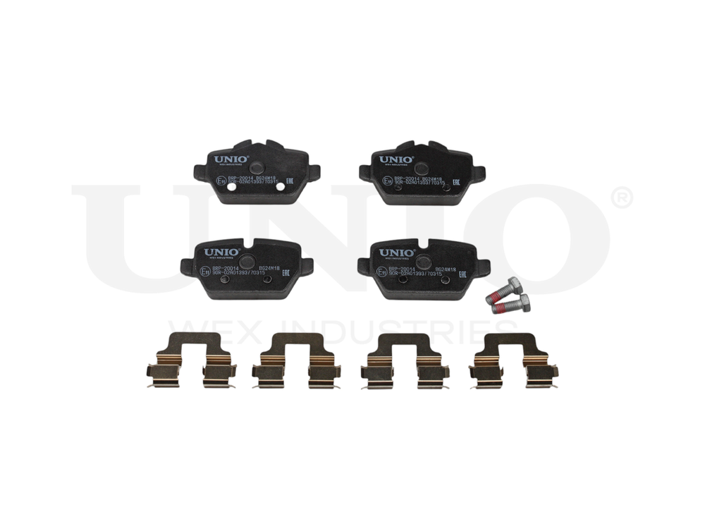 Колодки тормозные диск. задние UNIO BRP-20014