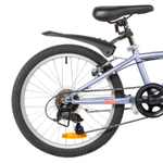 Велосипед 20" FOXX JASMINE 6ск., V-Brake, голубой