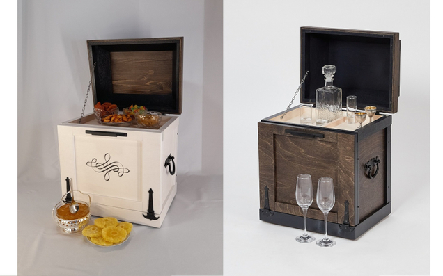 ЛАРЕЦ-СУНДУК для сладостей, кофе-бар, мини-бар. СОВРЕМЕННЫЙ ДИЗАЙН