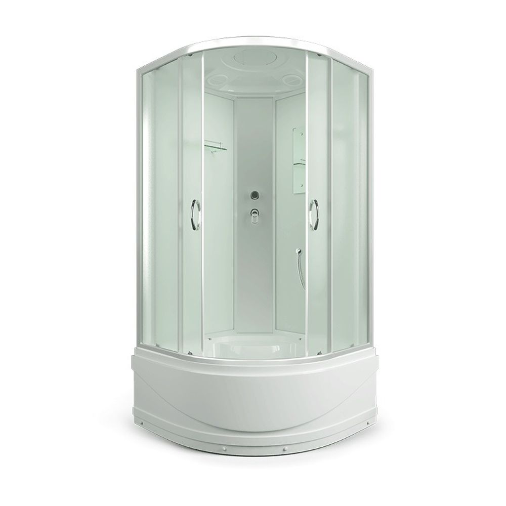 Душевая кабина ERLIT ER3508TP-C3-RUS 800*800*2150 высокий поддон, тонированое стекло