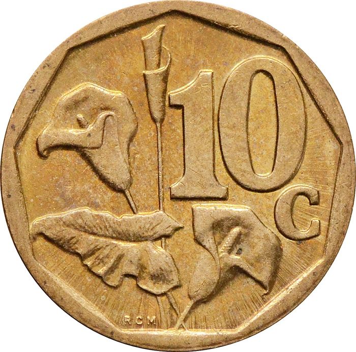 10 центов 2007 ЮАР