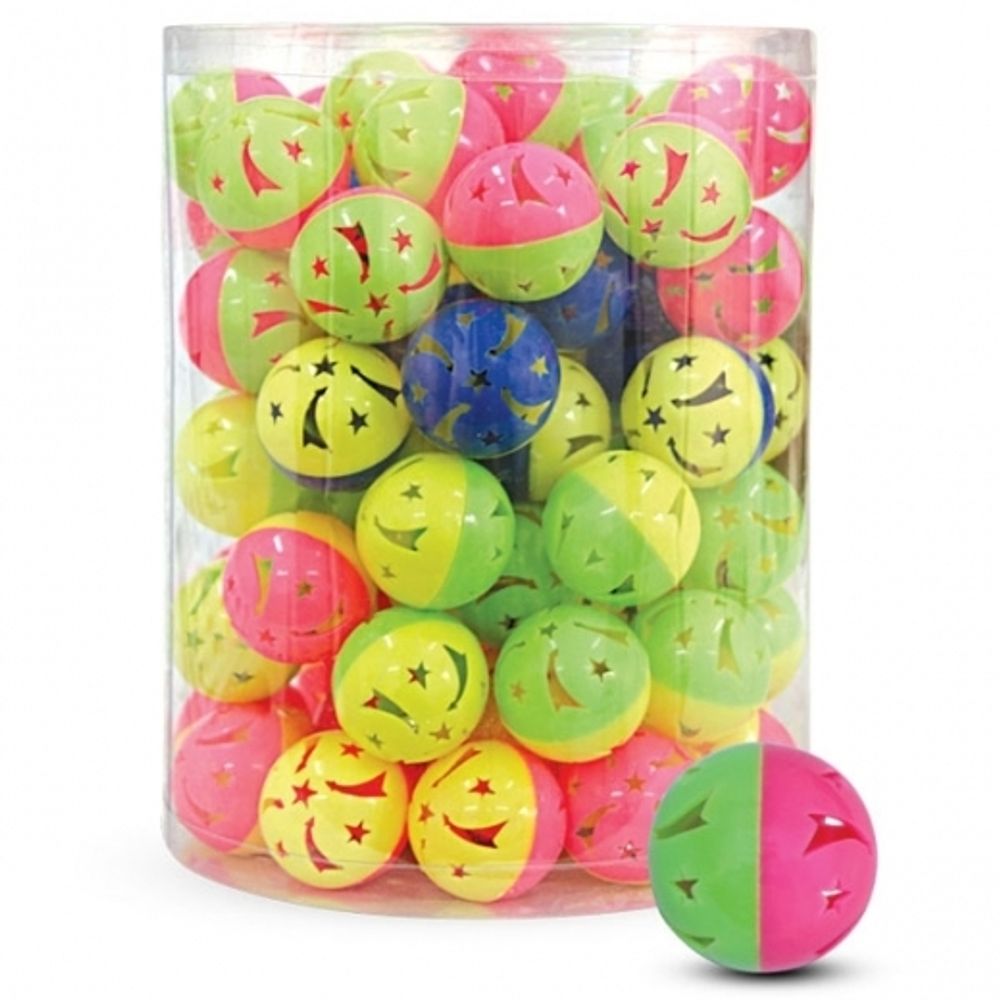 Игрушка для кошек &quot;Мяч-погремушка&quot;, d 40 мм, туба 84 шт