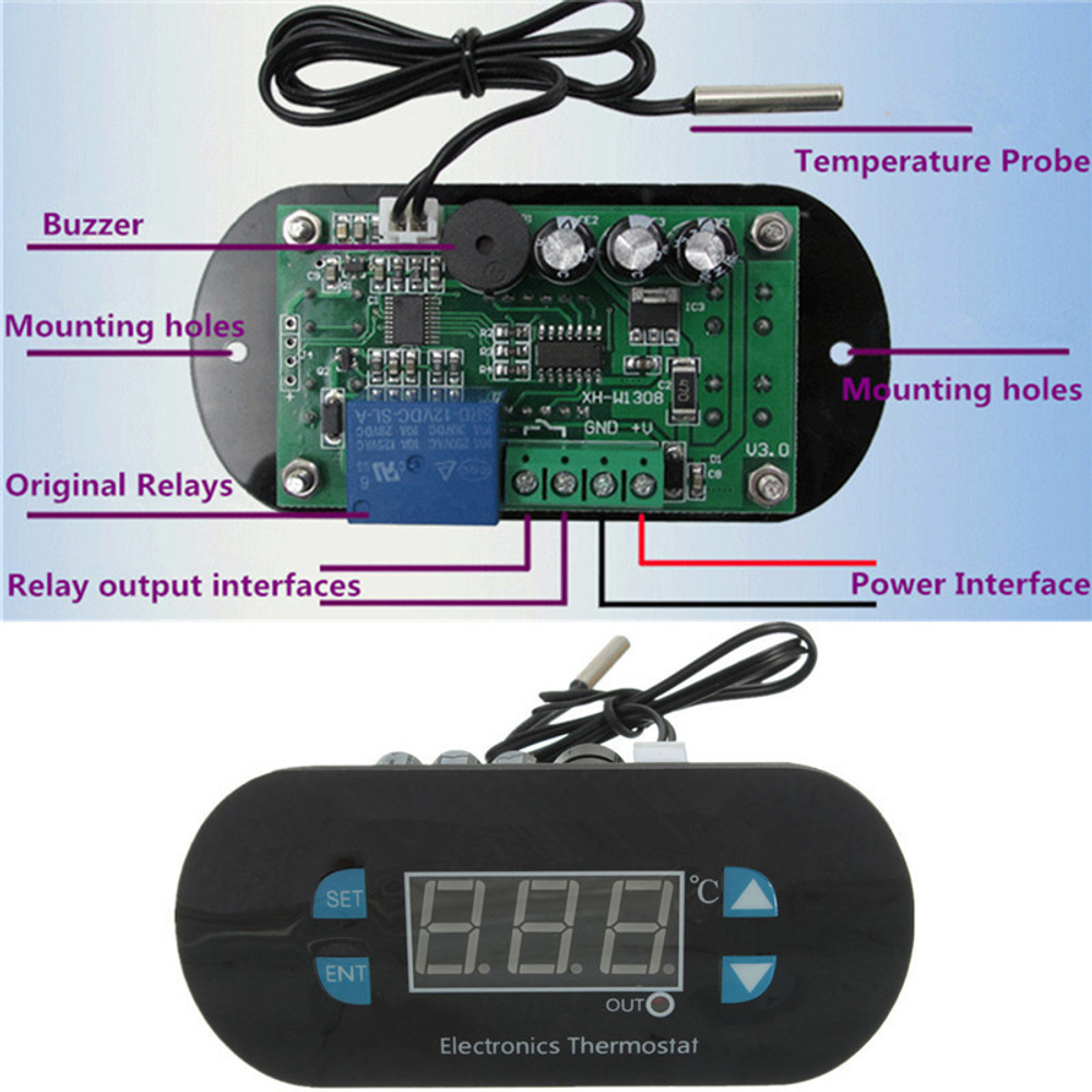 РЕГУЛЯТОР ТЕМПЕРАТУРЫ  XH-W1308