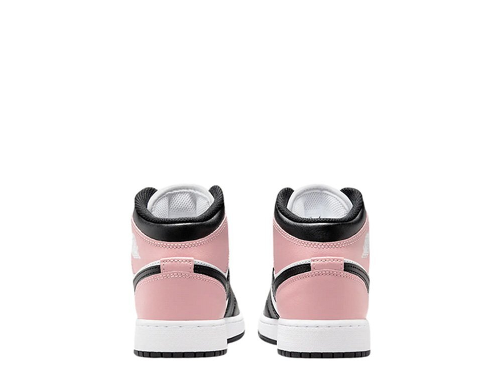 Баскетбольные детские кроссовки Air Jordan 1 Mid (GS) Pink