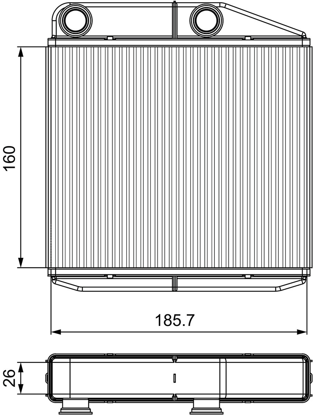 VALEO - 811502-VAL - Heat Exchanger, interior heating