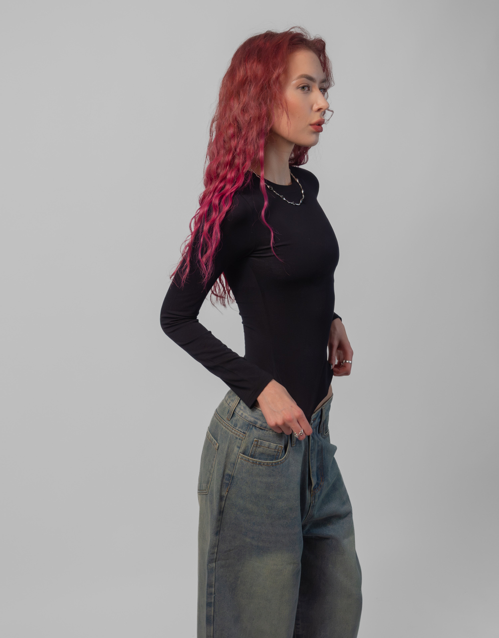 Лонгслив женский Skin Line (Onyx)