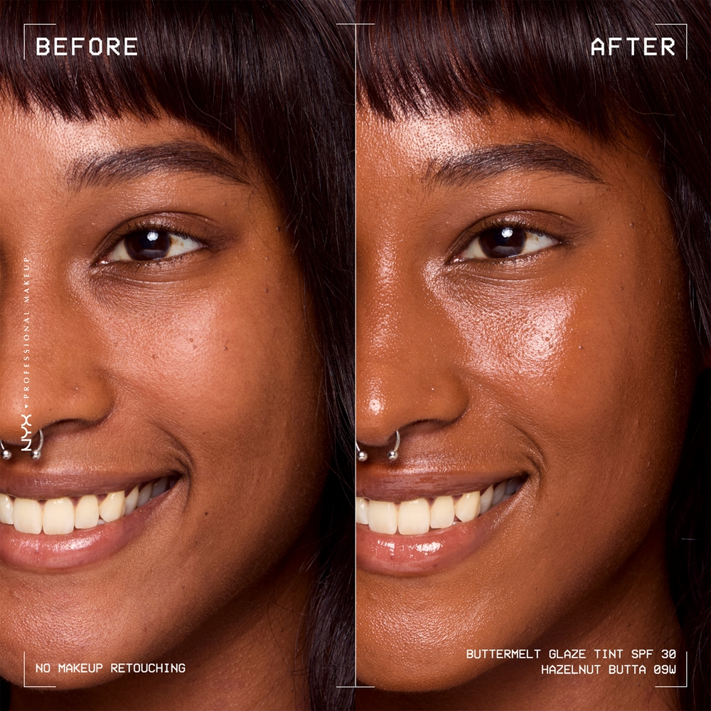 NYX Professional Makeup Buttermelt Glaze - Тонирующий крем для лица с SPF 30 оттенок 09 Hazelnut Butta, 30 ml