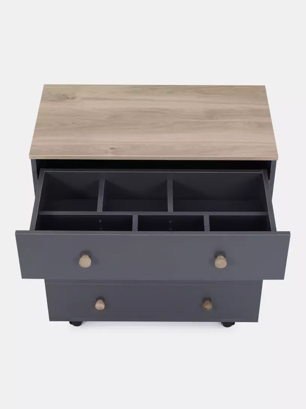 Комод RANT "ELSA PRO" с органайзером 80 см. 4 ящика (арт.125) Moon Grey