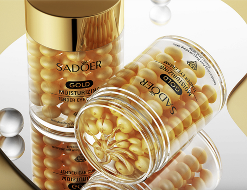 Омолаживающий крем-сыворотка для области вокруг глаз с калоидным золотом, 60 гр.