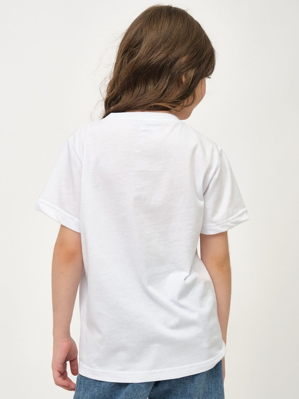 Детская футболка с принтом Moon (Размер: 128-134) (Цвет: белый)