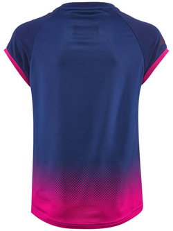 Женская теннисная футболка Babolat Compete Cap Sleeve Top W - estate blue/vivacious red