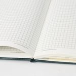 Блокнот в клетку с резинкой А5 (148x218 мм), 80 л., балакрон зеленый BRAUBERG "Metropolis", 111583