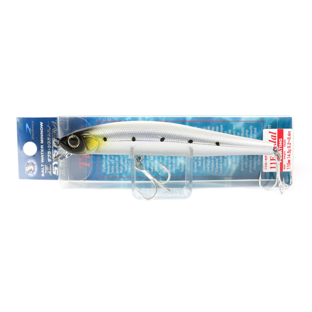 Воблер ZipBaits Rigge 90MN Secret, 821, Ivory Back Silver
