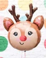 Шар (25''/64 см) Фигура, Голова, Маленький Олень, 1 шт.