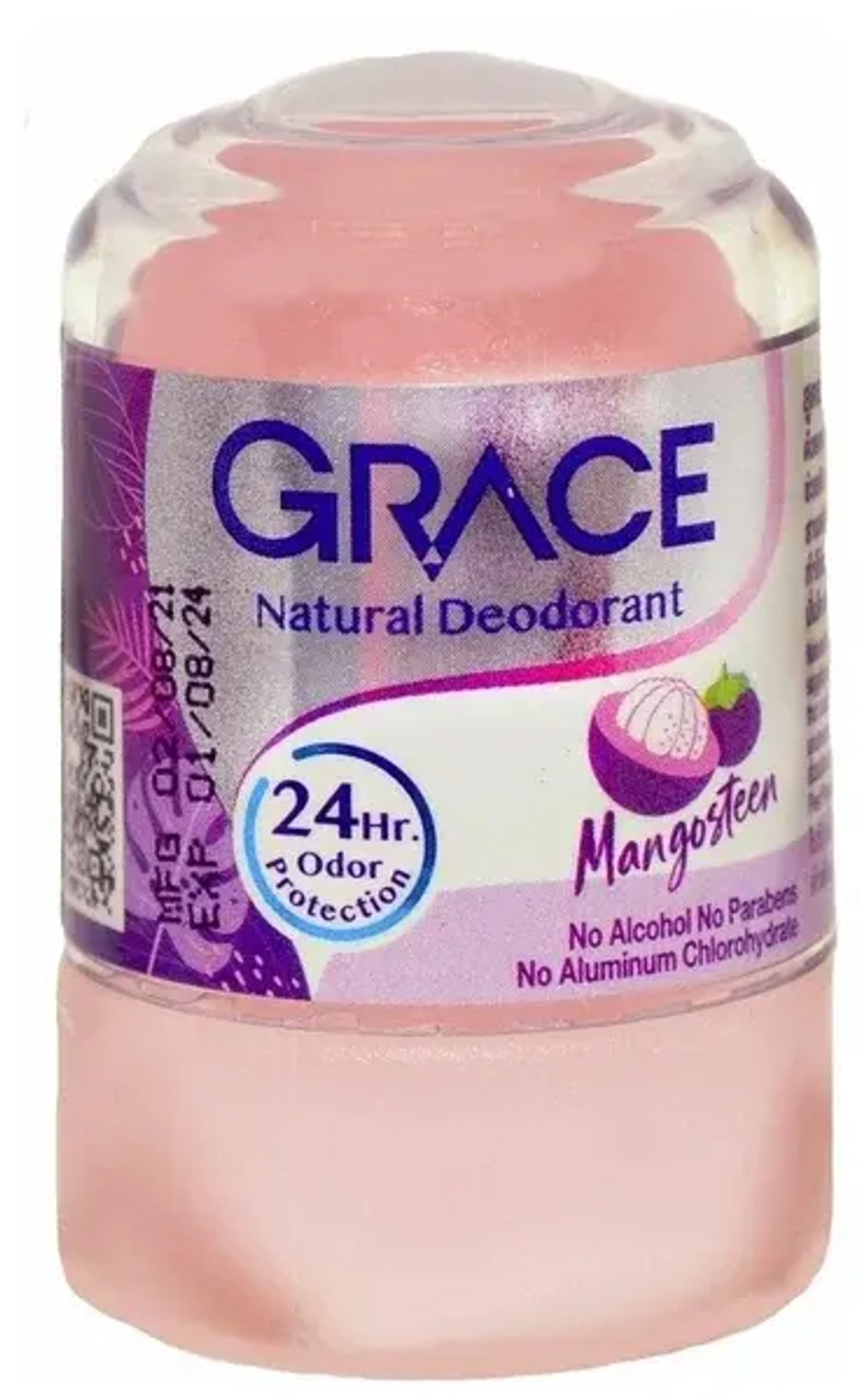 Дезодорант кристаллический натуральный Grace Crystal Deodorant Mangosteen