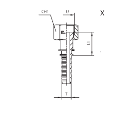 Фитинг DN 38 ORFS (Г) 2