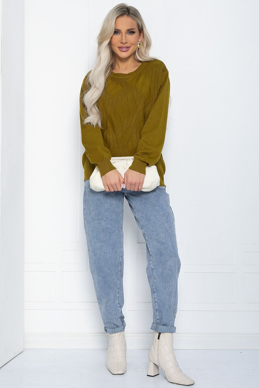 Джемпер Долорес (желто-зеленый) Б12168-12 LT Collection