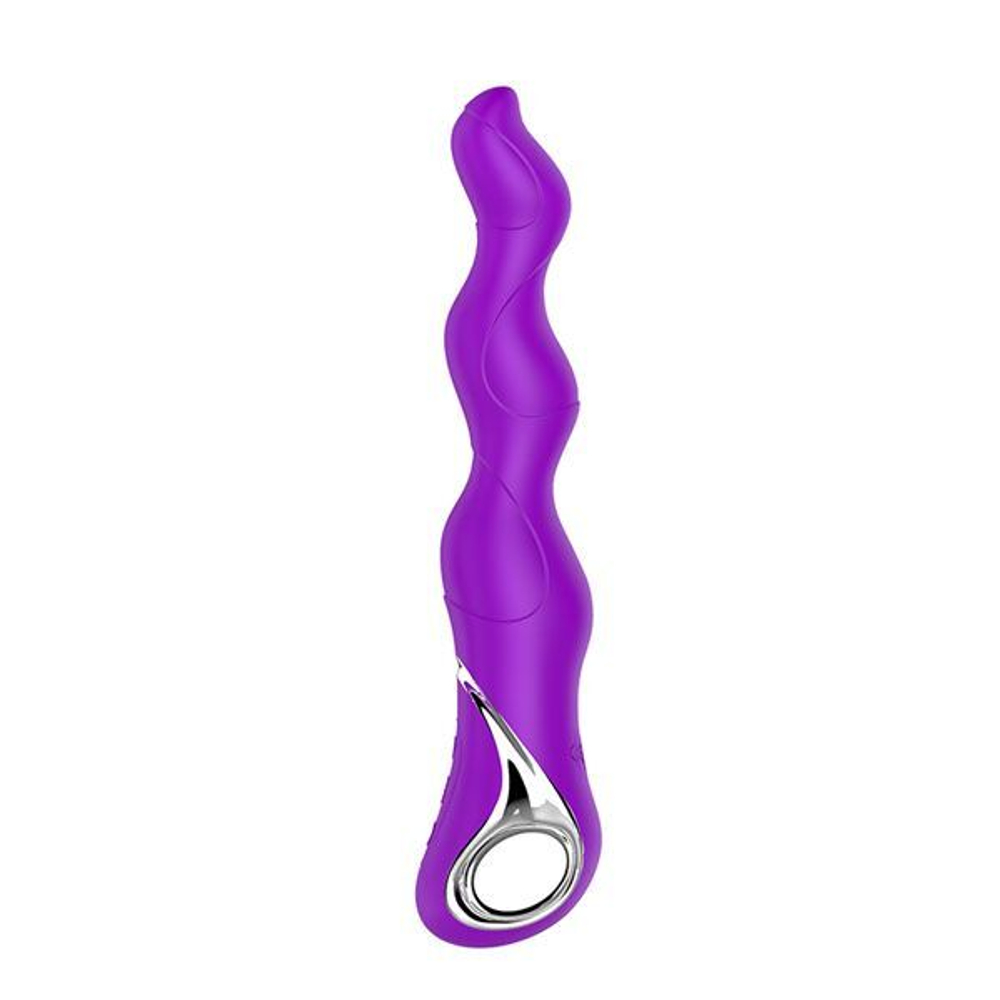 Фиолетовый изогнутый вибратор NAGHI NO.18 RECHARGEABLE 3 MOTOR VIBE - 15 см. (Цвет: фиолетовый)