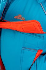 Костюм зимний женский «Камчатка» -45 бирюзово-оранжевый GRAYLING, Novatex