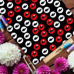 Ткань габардин белые и красные глаза с узким зрачком