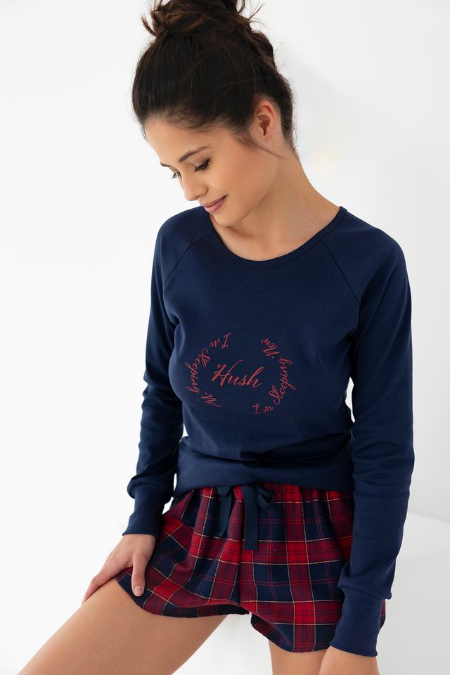 Пижама с шортиками и лонгсливом Clarissa