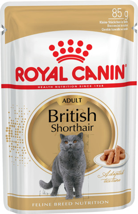 ВЛАЖНЫЙ КОРМ BRITISH SHORTHAIR 12X85G