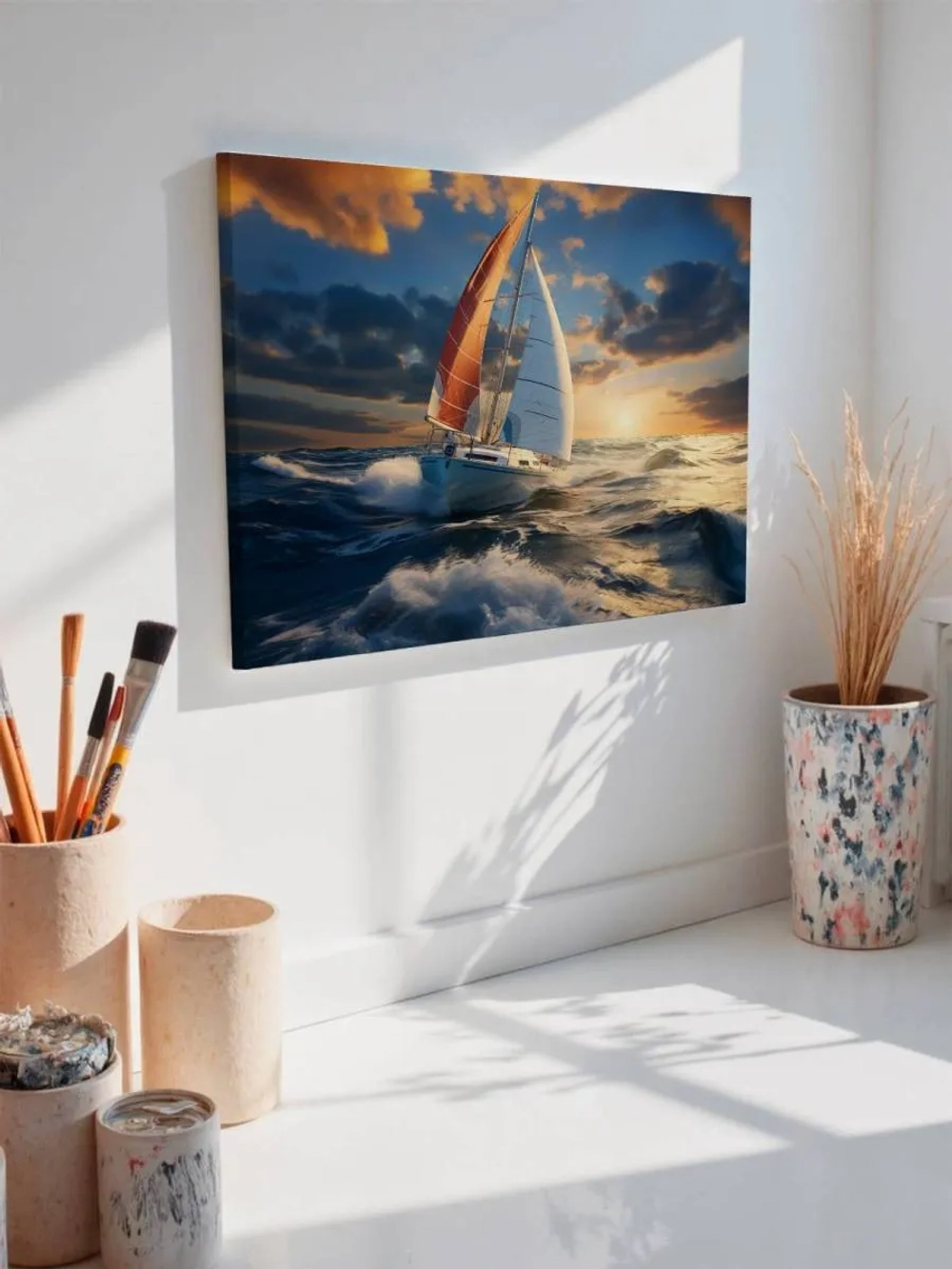 Картина на стену 40 X 50 Парусник