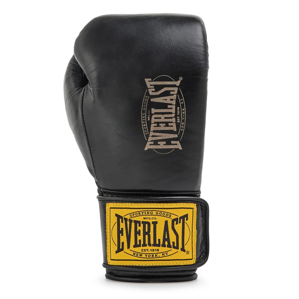 Боксёрские перчатки Everlast 1910 PRO LEATHER HOOK AND LOOP - Black