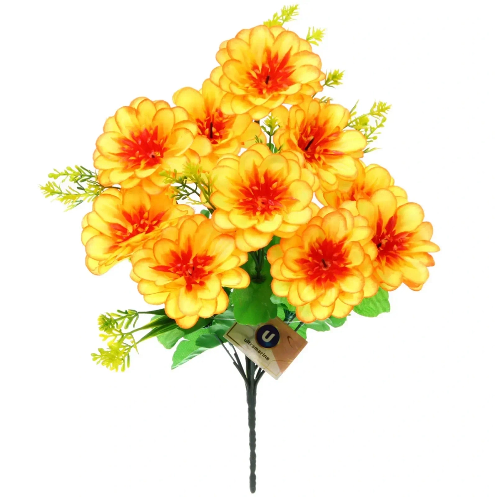 Искусственные цветы «Весеннее вдохновение» 40см 10 цветков оранжевый цвет