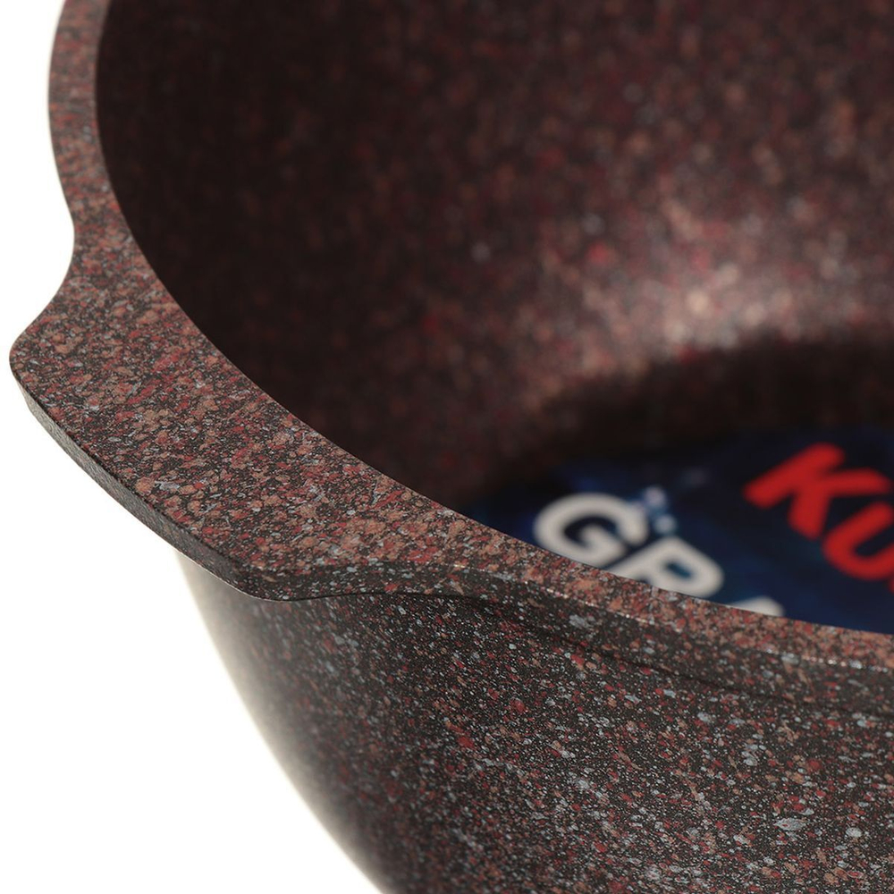 Ковш алюминий, антиприг, 2.2 л, съем руч, Kukmara, Granit Ultra, кга0225а, красн