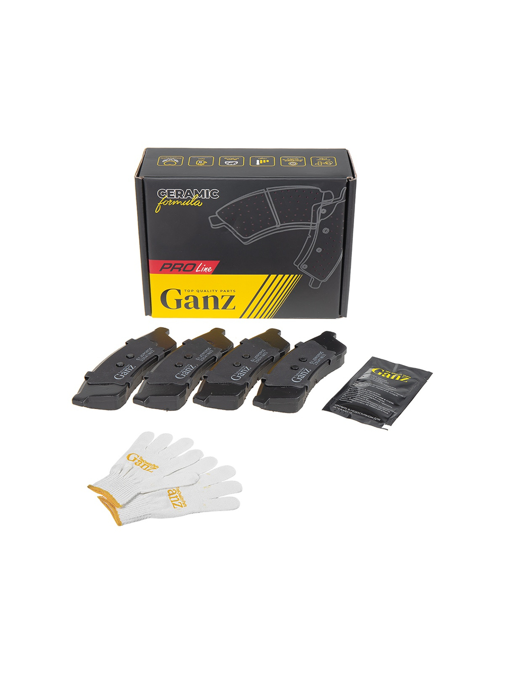 Колодки задние PRO-Line Ceramic CHEVROLET Epica GANZ GIJ09090C