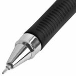 Ручка гелевая с грипом ОФИСМАГ "M-555", ЧЕРНАЯ, игольчатый наконечник 0,5 мм, линия письма 0,35 мм, 144213